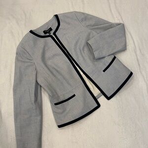 Talbots Blue Blazer Sleek Suit Jacket